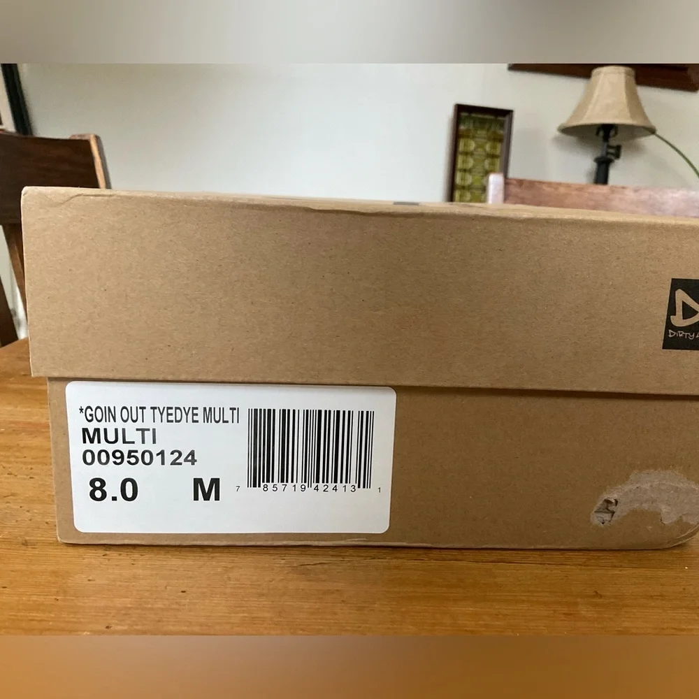 NIB Dirty Laundry Goin Out Tye Dye Sandal